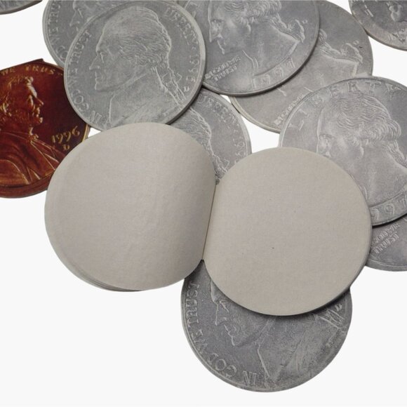 Note Pads Memo Coin Shaped Quarter Nickel Dime Pen lot 24 - Picture 3 of 16
